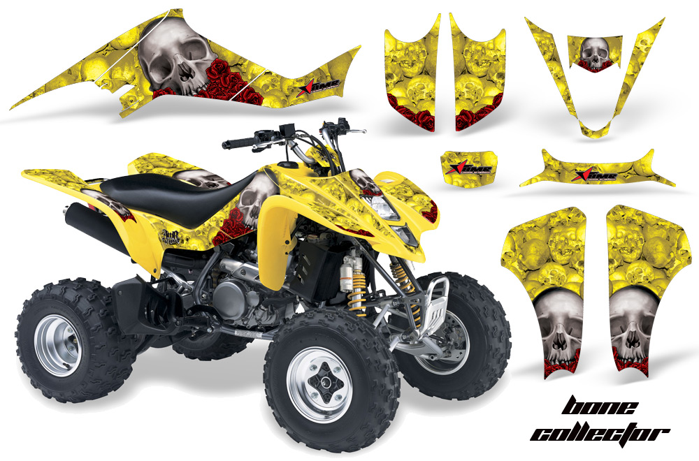 Suzuki LTZ400 03-08 Graphics Kit Bones Yellow